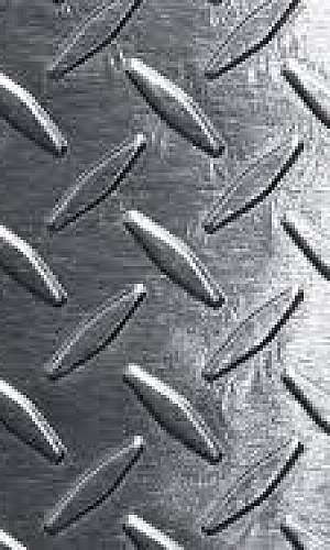 Chapa xadrez em inox para mezanino Chapa xadrez em inox para mezanino