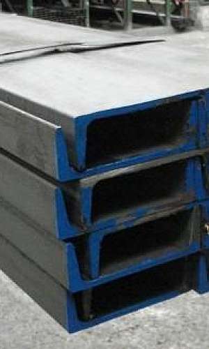 Perfil U de ferro galvanizado Perfil U de ferro galvanizado